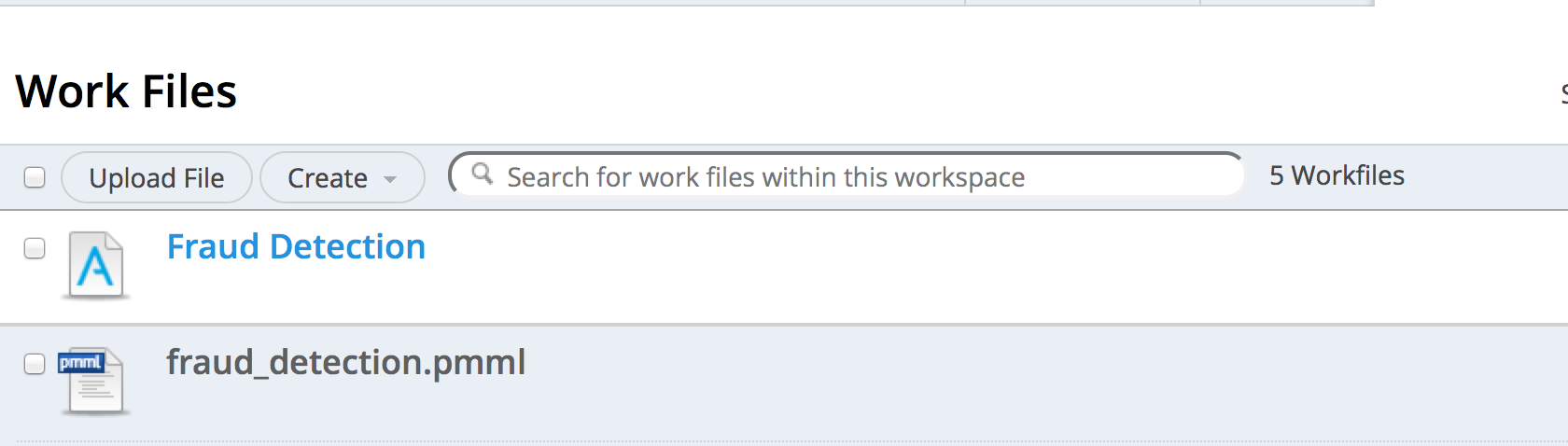 Alpine PMML Work File